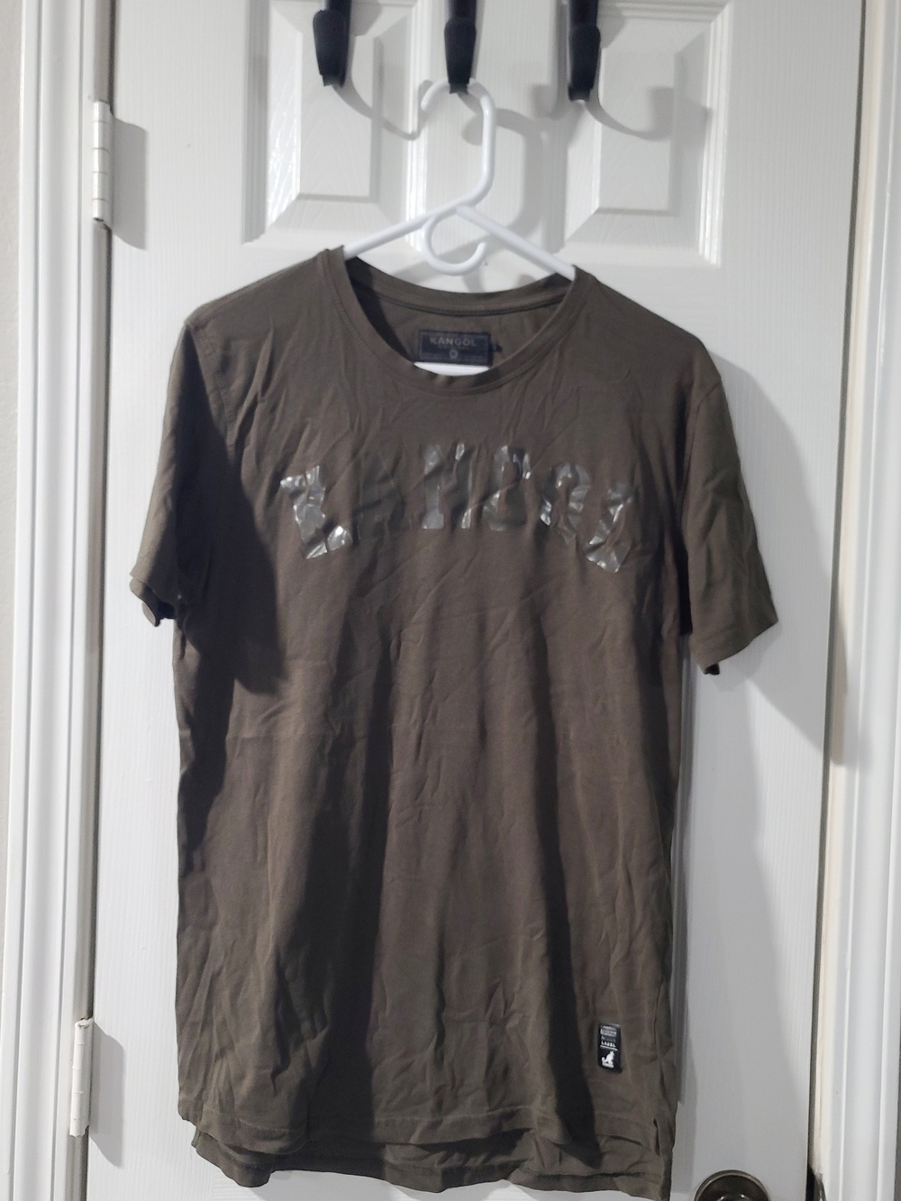 Kangol Short Sleeve Tee in Olive Green M